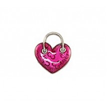 Heart-Shaped Handbag - Hand Painted #4367HP