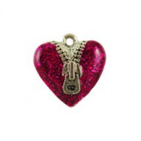 Heart with Zipper - Hand Painted #6064HP Heart with Zipper - Hand Painted #6064HP