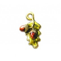 Oak Leaf with Acorn - Hand Painted #3012HP
