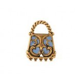 Open Scrollwork Handbag - Hand Painted #4513HP Open Scrollwork Handbag - Hand Painted #4513HP