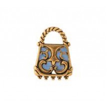 Open Scrollwork Handbag - Hand Painted #4513HP