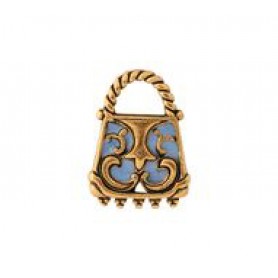 Open Scrollwork Handbag - Hand Painted #4513HP Open Scrollwork Handbag - Hand Painted #4513HP