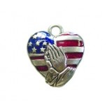 Patriotic Heart - Hand Painted #2594HP Patriotic Heart - Hand Painted #2594HP