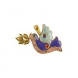 Peace Dove Pendant - For Stones - Hand Painted #6032HP Peace Dove Pendant - For Stones - Hand Painted #6032HP