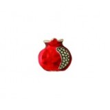Pomegranate Bead - Hand Painted #4613HP