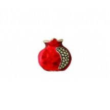 Pomegranate Bead - Hand Painted #4613HP