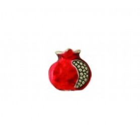 Pomegranate Bead - Hand Painted #4613HP