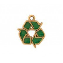 Recycle Symbol - Hand Painted #4615HP
