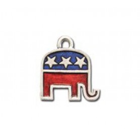 Republican Elephant - Hand Painted #3458HP Republican Elephant - Hand Painted #3458HP