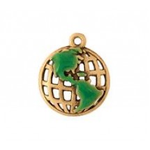 World Globe - Hand Painted #4616HP