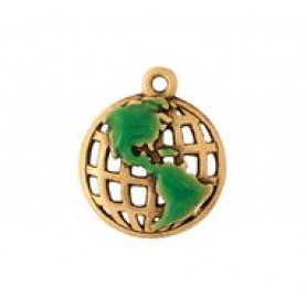 World Globe - Hand Painted #4616HP