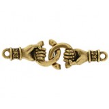 Hands Grasping Rings Hook & Eye Sets #4521