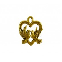 Heart with Doves Kissing #3380