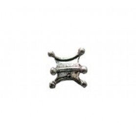 Hourglass Tube Bead #2844