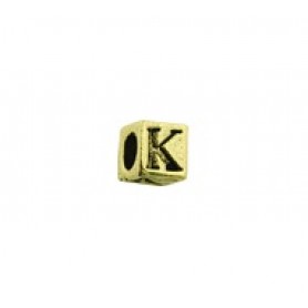 'K' Block Letter Bead #K_BL
