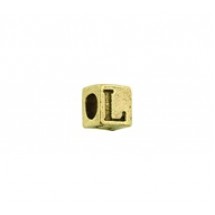'L' Block Letter Bead #L_BL