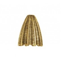 Ribbed Bead Cap  (Large) #6347