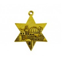 Star of David with Jerusalem (Large) #6340