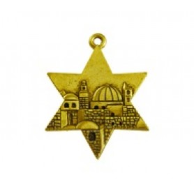 Star of David with Jerusalem (Large) #6340 Star of David with Jerusalem (Large) #6340