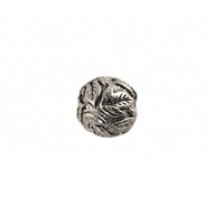 Leaf Pattern Round Bead #4164
