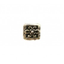 Looped Fleur Cube Bead #2139