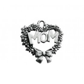 Mom Heart with Bow #2947
