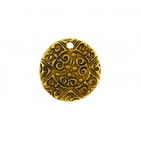 Ornate Round Disc (24mm) #6430 Ornate Round Disc (24mm) #6430