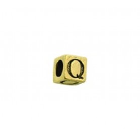 'Q' Block Letter Bead #Q_BL