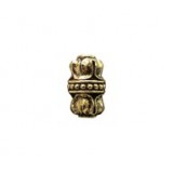 Quatrefoil Capped Tube Bead #1878