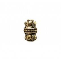 Quatrefoil Capped Tube Bead #1878