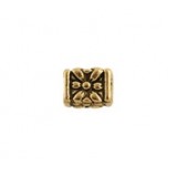 Rectangular Flower Bead #3033NM
