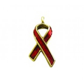 Red Ribbon - Aids - Hand Painted #1801HP Red Ribbon - Aids - Hand Painted #1801HP