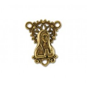 Rosary Connector with Mary (3-Loops) #6057