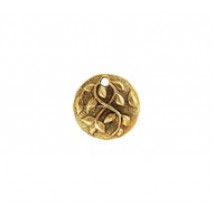 Round Earring Top Ivy with Post (11mm) #6410P