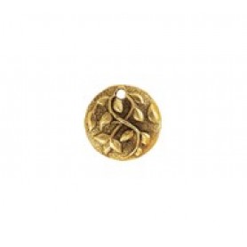 Round Earring Top Ivy with Post (11mm) #6410P Round Earring Top Ivy with Post (11mm) #6410P