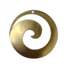 Round Open Swirl Earring Drop #6562