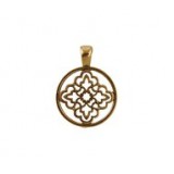 Round Ornate Cutout Pendant (25mm) #6412