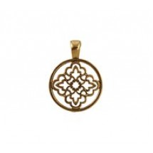 Round Ornate Cutout Pendant (25mm) #6412