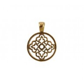 Round Ornate Cutout Pendant (25mm) #6412