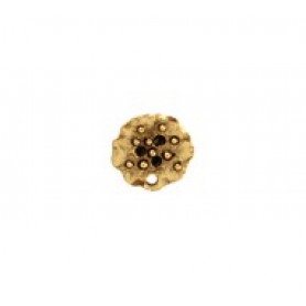 Ruffled Round Eartop - with Post For Stones #6439