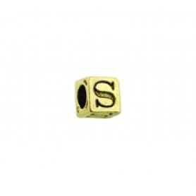 'S' Block Letter Bead #S_BL