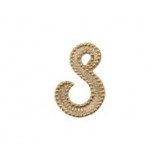 'S' Shape Hook Beaded Edge #4895