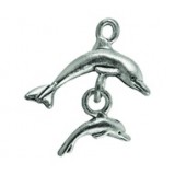 Dolphin with Calf - Self Linker #3487SL Dolphin with Calf - Self Linker #3487SL