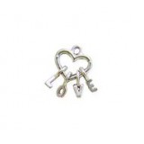 Heart with Hanging Letters L-O-V-E - Self Linker #2984SL