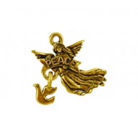 Peace Angel with Dove - Self Linker #2599SL Peace Angel with Dove - Self Linker #2599SL