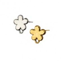 Simple Flower Earring Top with Post #6599P