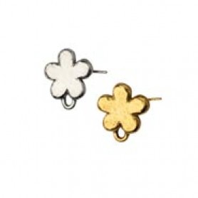 Simple Flower Earring Top with Post #6599P Simple Flower Earring Top with Post #6599P