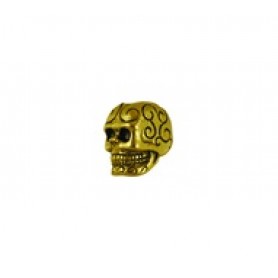 Skull Bead with Design Engrave #6193 Skull Bead with Design Engrave #6193
