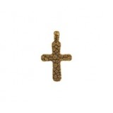 Cross Stone Texture with Bail #6216