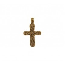 Cross Stone Texture with Bail #6216
